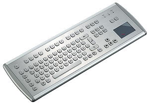 GeBE Picture KVS-E90 Edelstahltastatur Tischversion mit Touchpad und USB