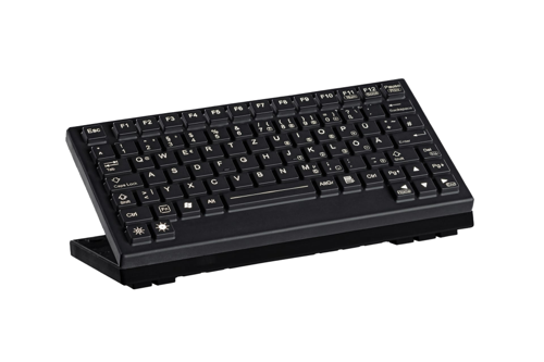 GeBE Picture KWD-85 kleine Silikon Tastatur mit Hintergrundbeleuchtung, USB, IP68